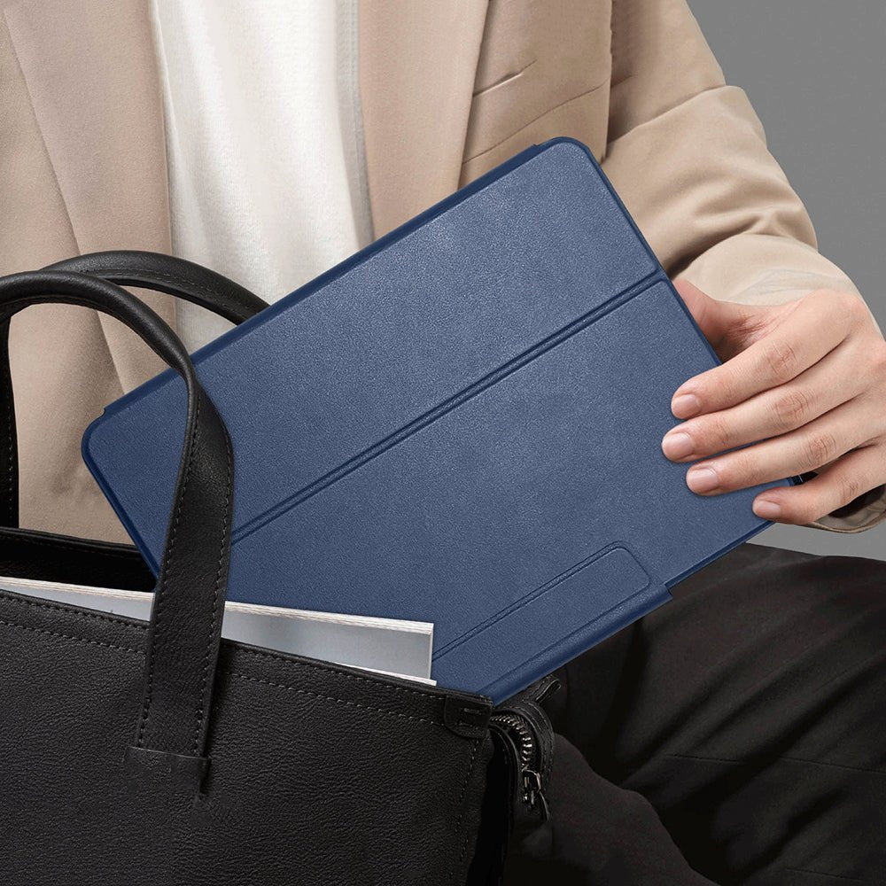 Apple iPad Air 11 2024 Uyumlu Raptic Clear Folio Airbagli Şeffaf Kapaklı Katlanabilir Standlı Kılıf - raptic
