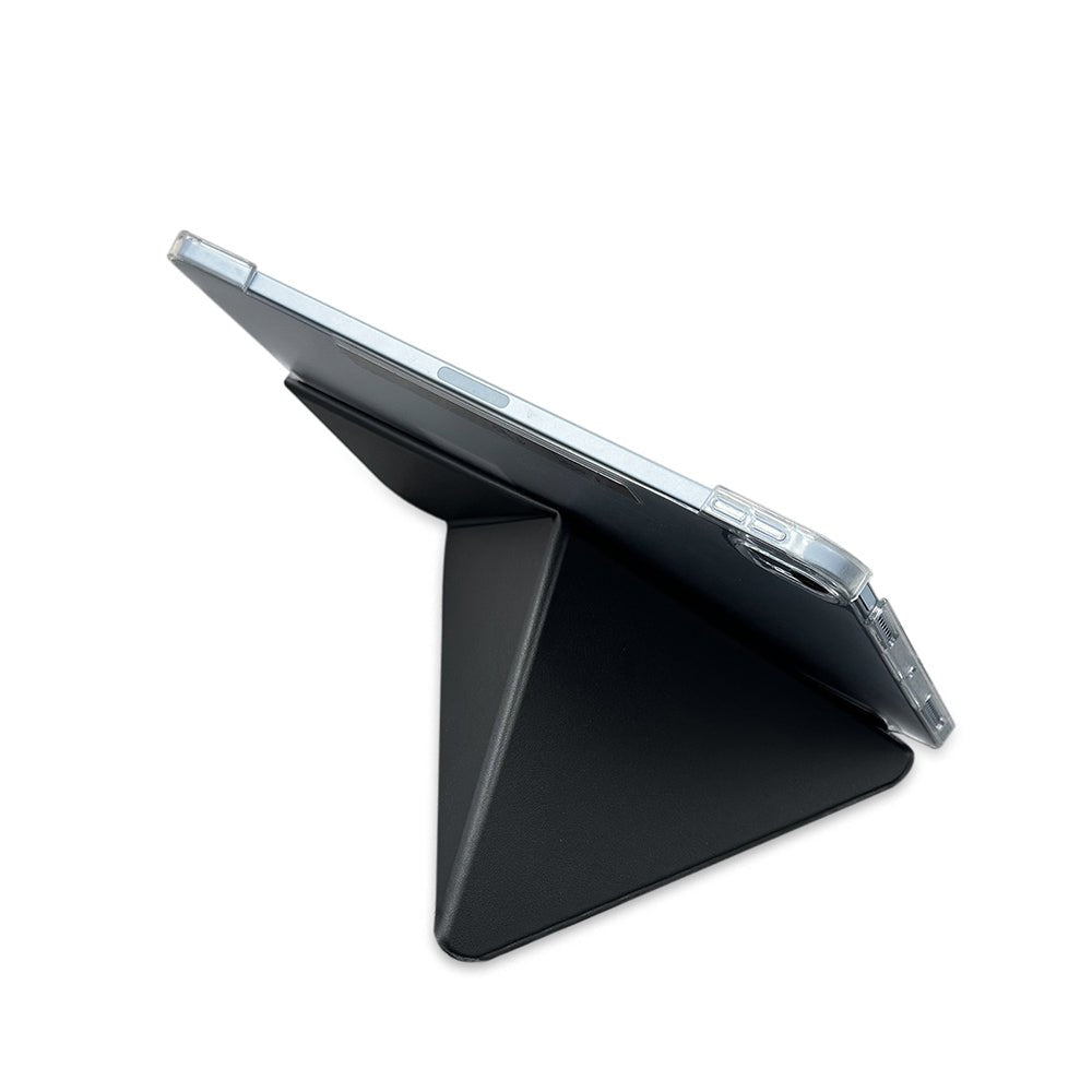 Apple iPad Air 13 2025 M3 Uyumlu Raptic Clear Folio Airbagli Şeffaf Kapaklı Katlanabilir Standlı Kılıf - raptic