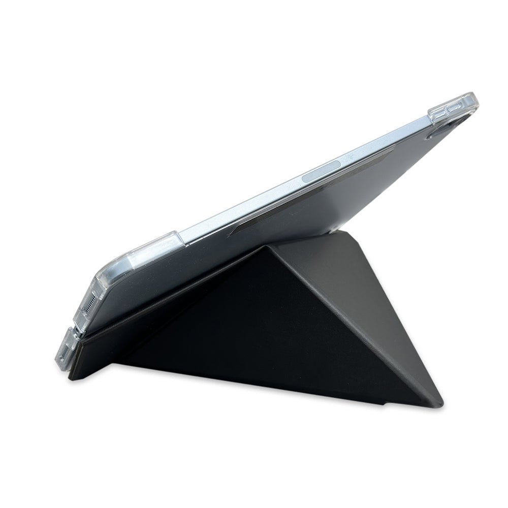 Apple iPad Air 13 2025 M3 Uyumlu Raptic Clear Folio Airbagli Şeffaf Kapaklı Katlanabilir Standlı Kılıf - raptic