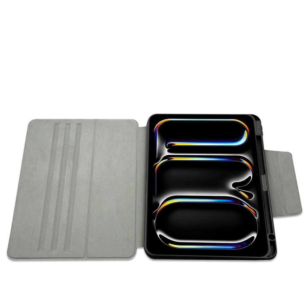 Apple iPad Pro 11 2024 Uyumlu Raptic Spin Detachable Folio PU Ayrılabilir Kalem Bölmeli Standlı Kılıf - raptic