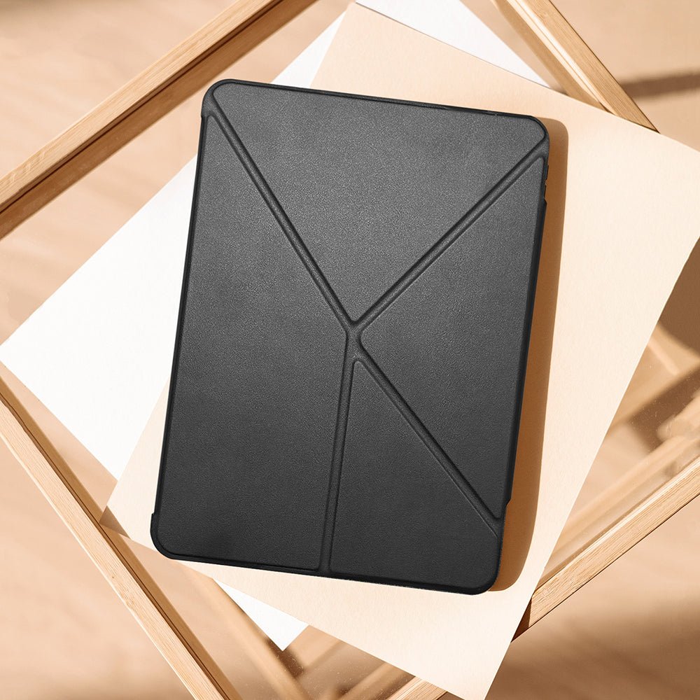 Apple iPad Pro 13 2024 Uyumlu Raptic Clear Folio Airbagli Şeffaf Kapaklı Katlanabilir Standlı Kılıf - raptic