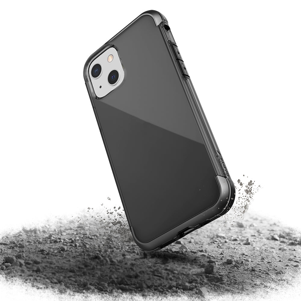 Apple iPhone 13 Uyumlu Kılıf Raptic Air Serisi Airbag Tasarımlı Metal Köşelikli Şeffaf Kapak - raptic