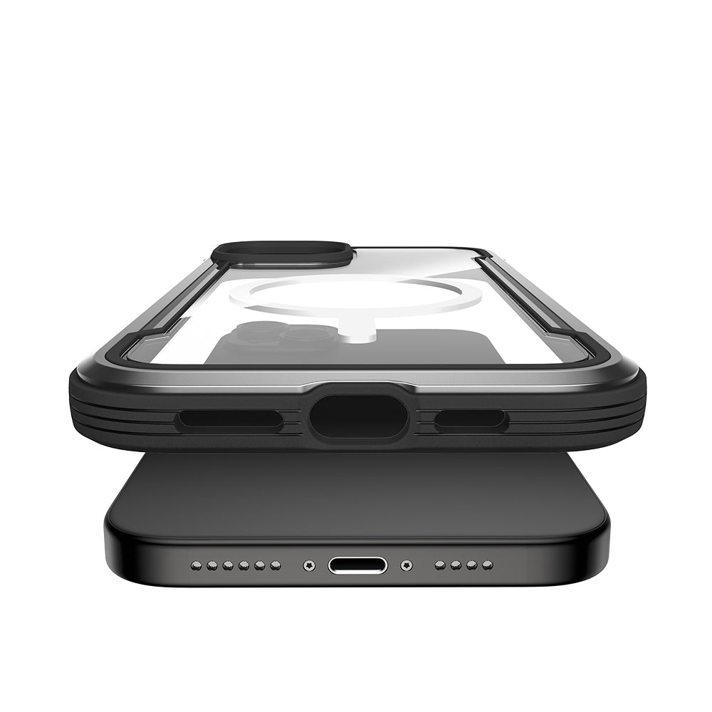 Apple iPhone 15 Uyumlu Kılıf Magsafe Şarj Özellikli Airbagli Raptic Shield Serisi Şeffaf Arka Yüzey Kapak - raptic