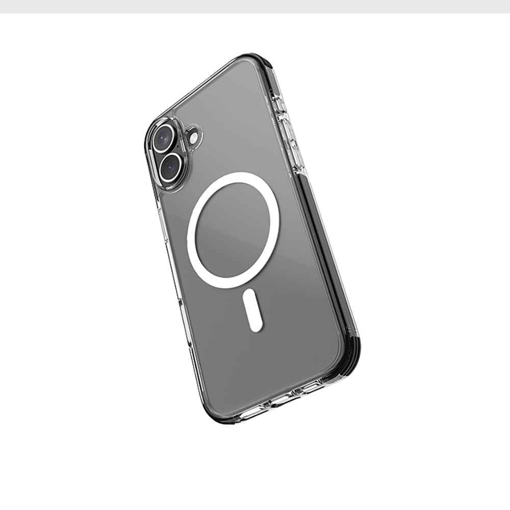 Apple iPhone 16 Plus Uyumlu Kılıf Magsafe Şarj Özellikli Airbag Tasarımlı Raptic Clear Serisi Şeffaf Kapak