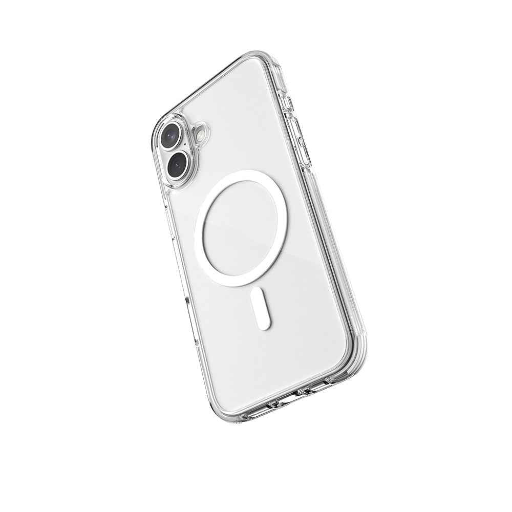 Apple iPhone 16 Plus Uyumlu Kılıf Magsafe Şarj Özellikli Airbag Tasarımlı Raptic Clear Serisi Şeffaf Kapak