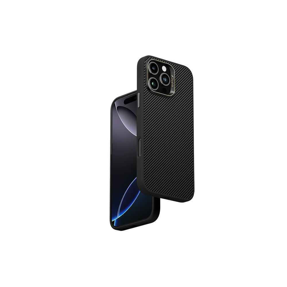 Apple iPhone 16 Pro Max Uyumlu Kılıf Magsafe Şarj Özellikli 600D Metal Kamera Çerçeveli Raptic Aramid Fiber Croxx Mondrian Serisi Kapak