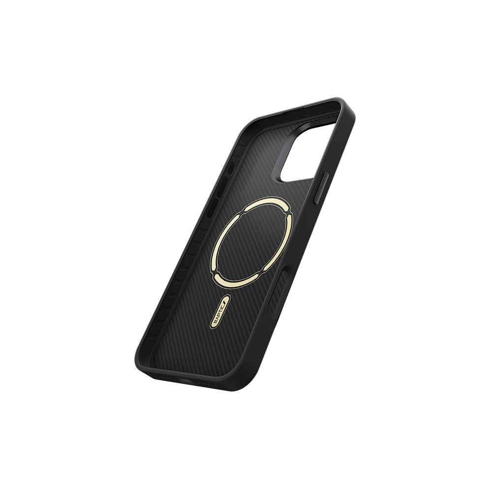 Apple iPhone 16 Pro Max Uyumlu Kılıf Magsafe Şarj Özellikli 600D Metal Kamera Çerçeveli Raptic Aramid Fiber Serisi Kapak