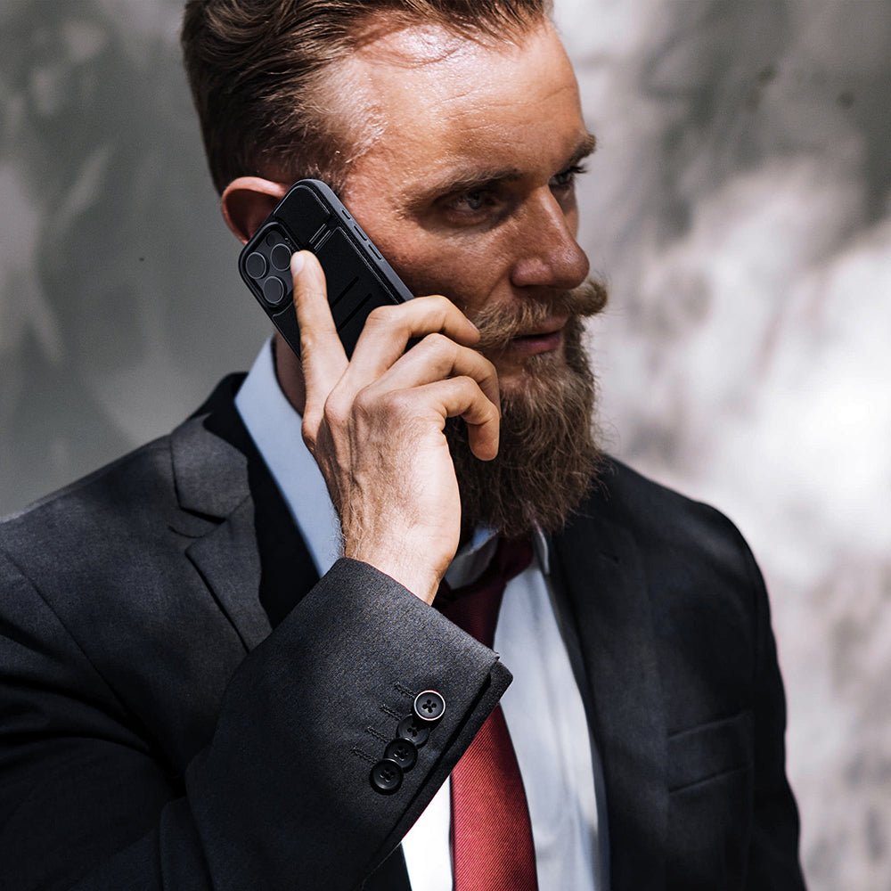 Apple iPhone 16 Pro Max Uyumlu Kılıf Magsafe Şarj Özellikli Raptic Slim Wallet Serisi Deri Görünümlü Kartlıklı Standlı Kapak - raptic