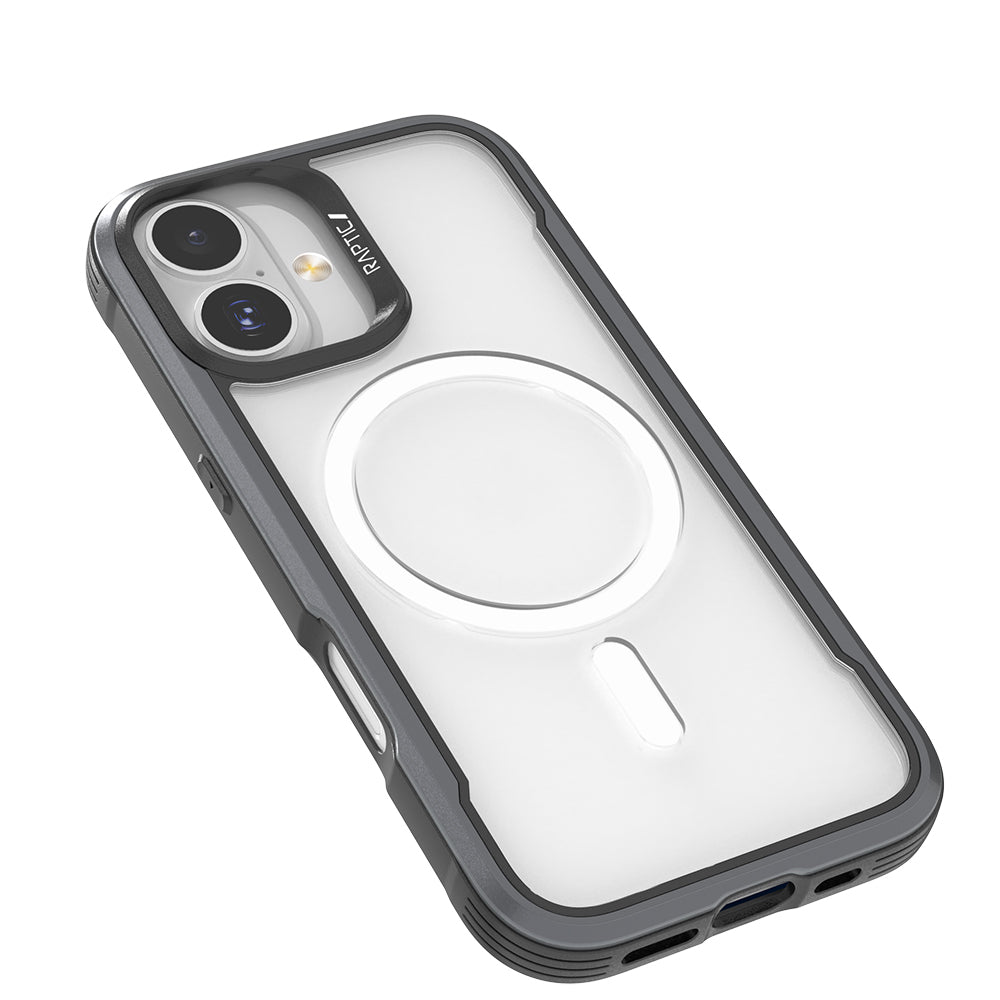 Apple iPhone 17 Kılıf M - safe Şarj Özellikli Airbagli Raptic Shield Serisi Şeffaf Arka Yüzey Kapak - raptic