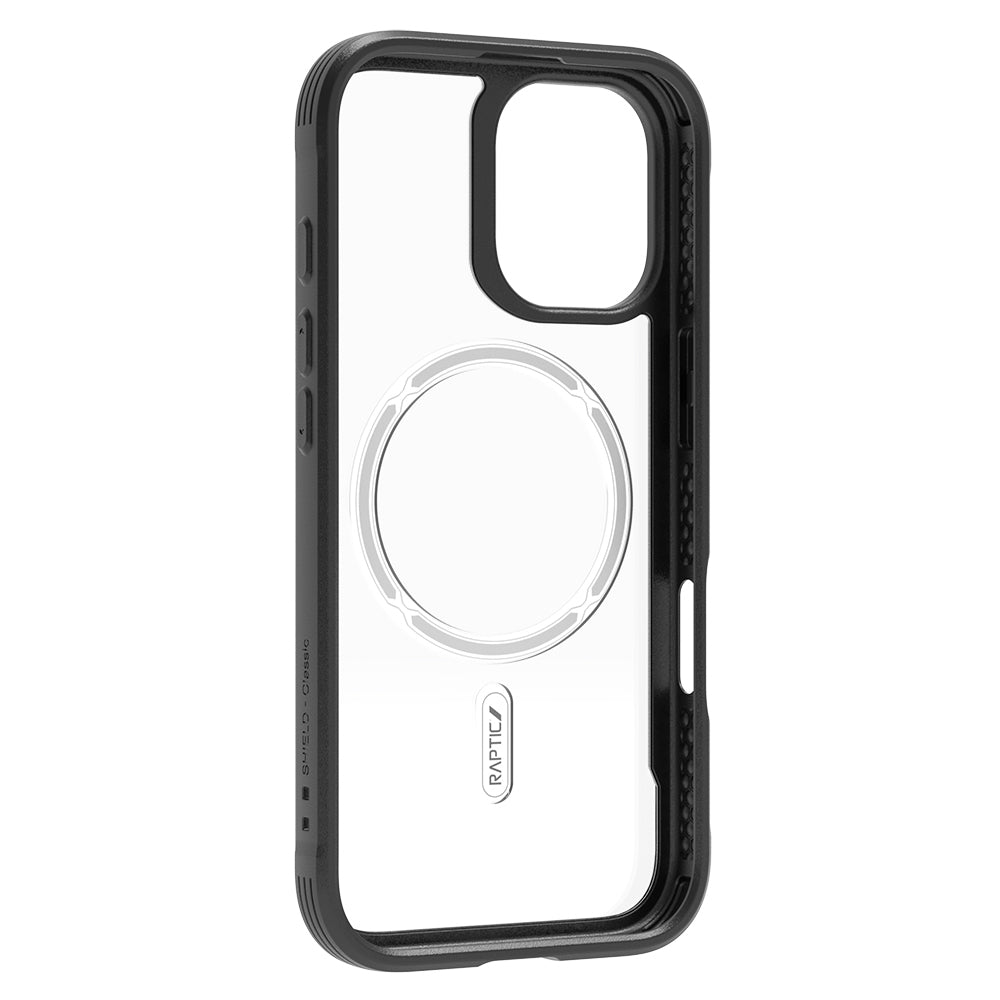 Apple iPhone 17 Kılıf M - safe Şarj Özellikli Airbagli Raptic Shield Serisi Şeffaf Arka Yüzey Kapak - raptic