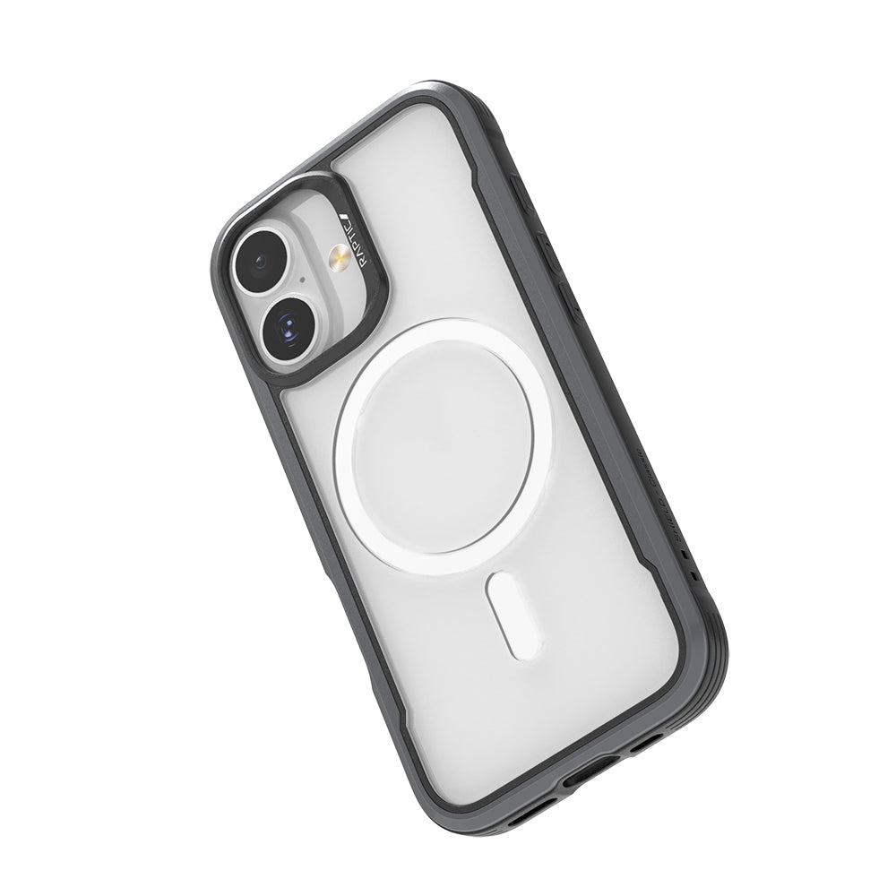 Apple iPhone 17 Kılıf M - safe Şarj Özellikli Airbagli Raptic Shield Serisi Şeffaf Arka Yüzey Kapak - raptic