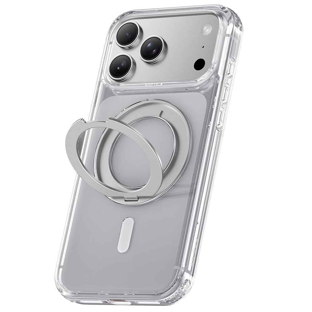 Raptic iPhone 18 Pro Air Stand kılıf, Şeffaf, standlı, MagSafe uyumlu