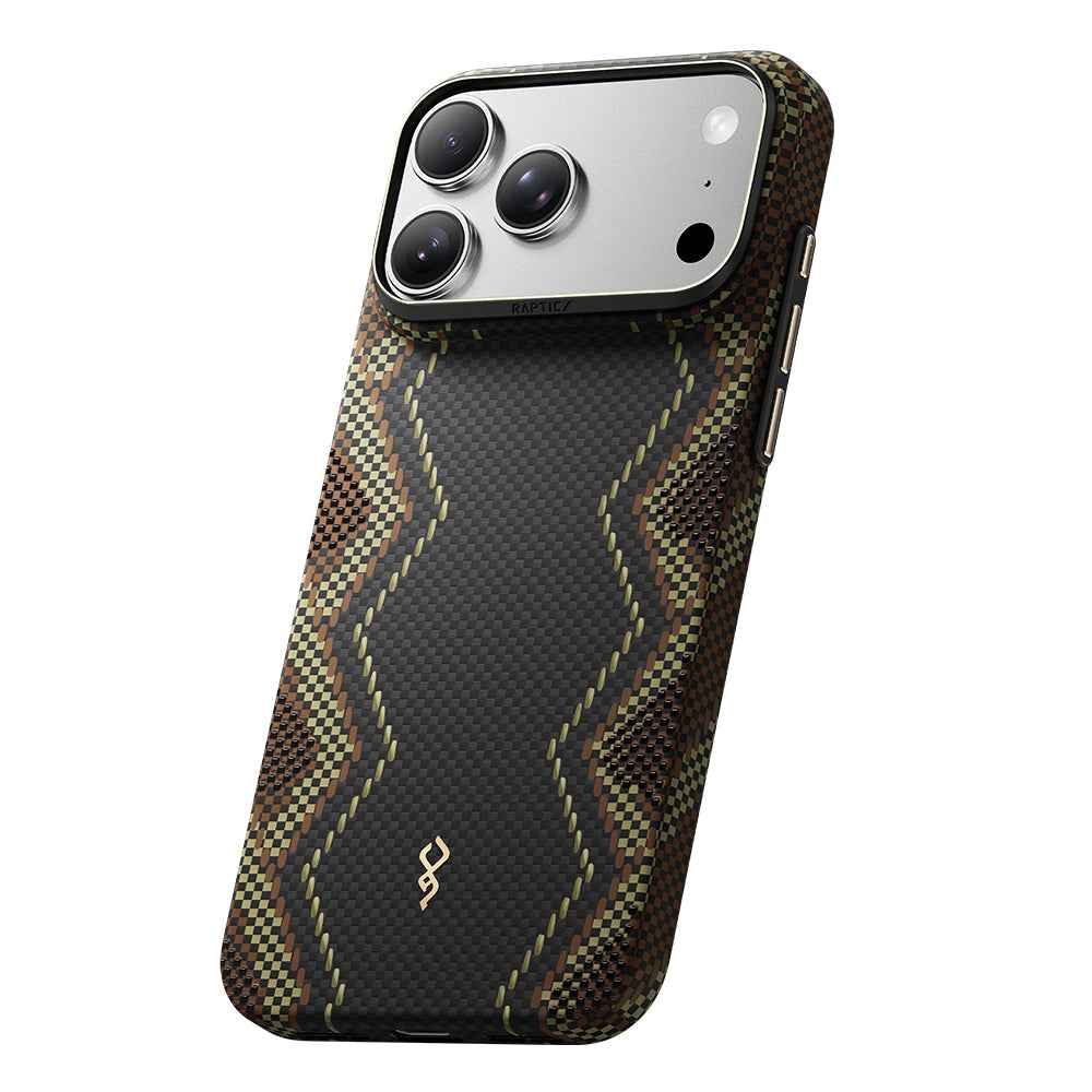 Raptic iPhone 18 Pro Aramid Skin Scepter kılıf, MagSafe uyumlu