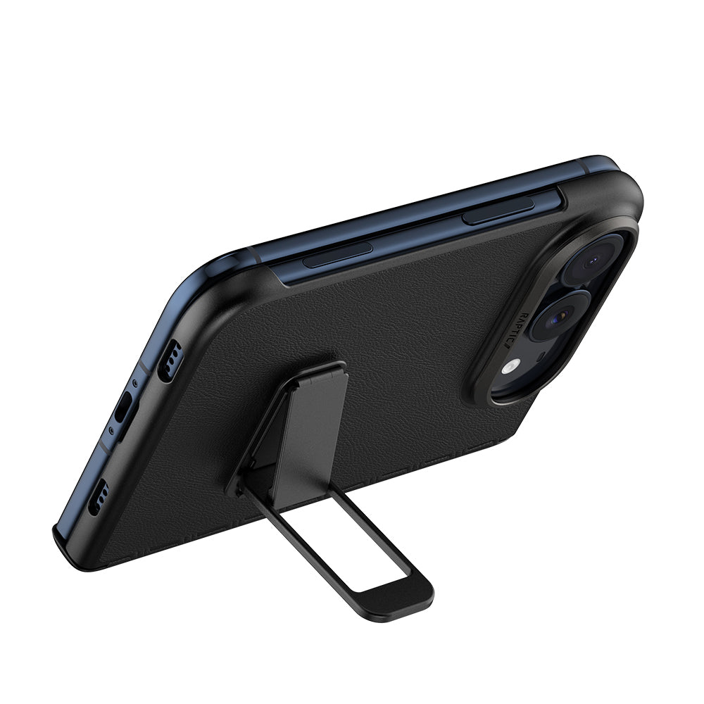Apple iPhone Duo Kılıf Raptic Urban Trifold Serisi Standlı Kapak Siyah