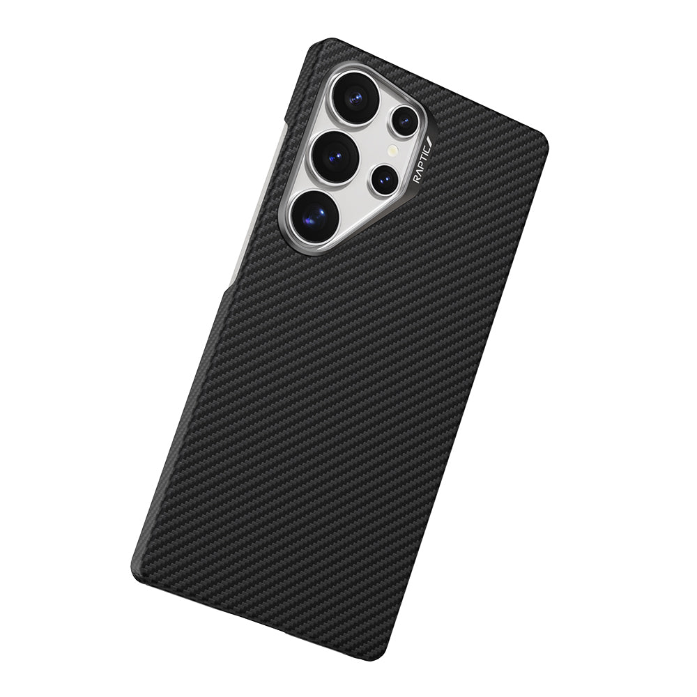 Galaxy S25 Ultra Kılıf Magsafe Şarj Özellikli 600D Metal Kamera Çerçeveli Raptic Aramid Fiber Serisi Kapak - raptic