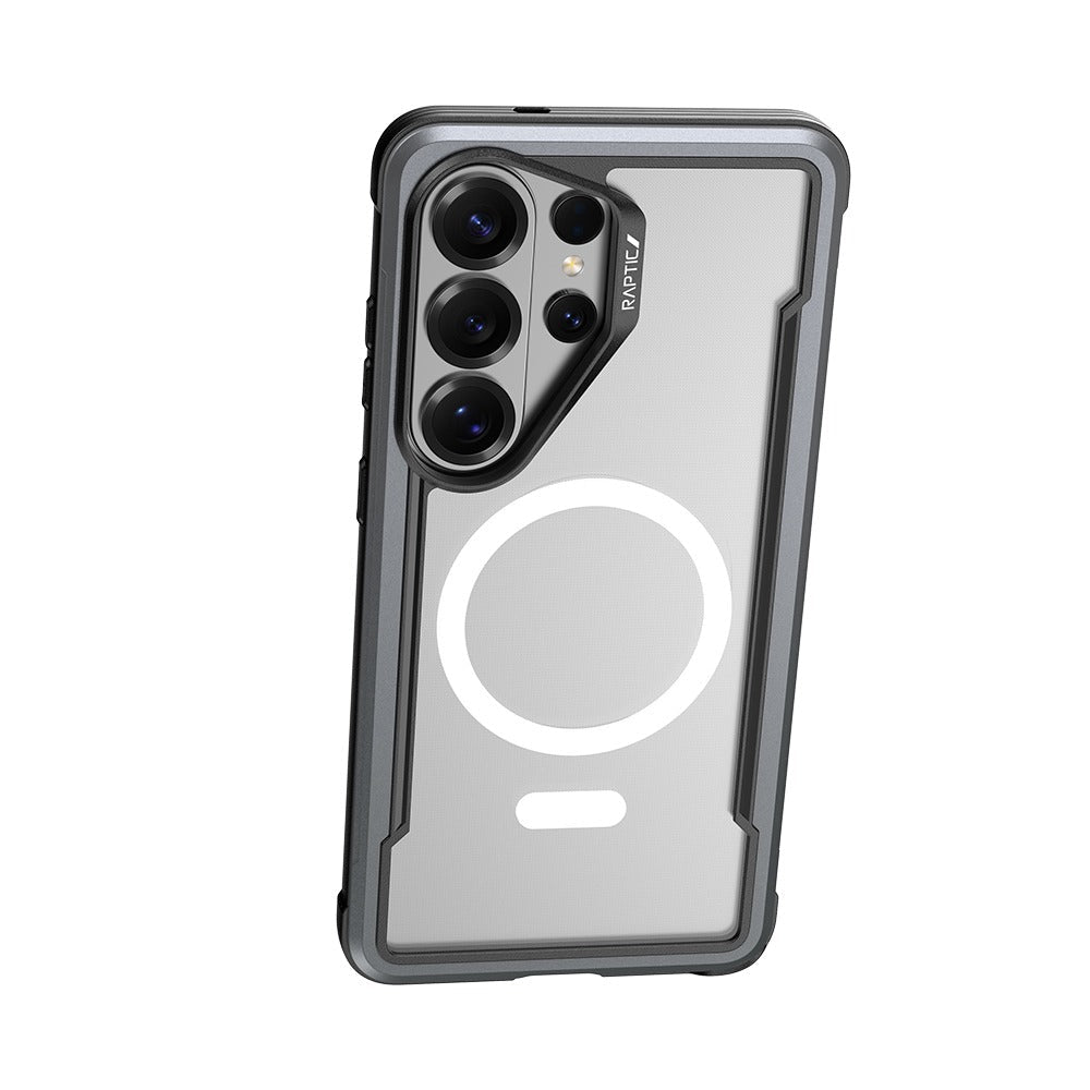 Galaxy S26 Ultra Kılıf M - safe Şarj Özellikli Airbagli Raptic Shield Serisi Şeffaf Arka Yüzey Kapak - raptic