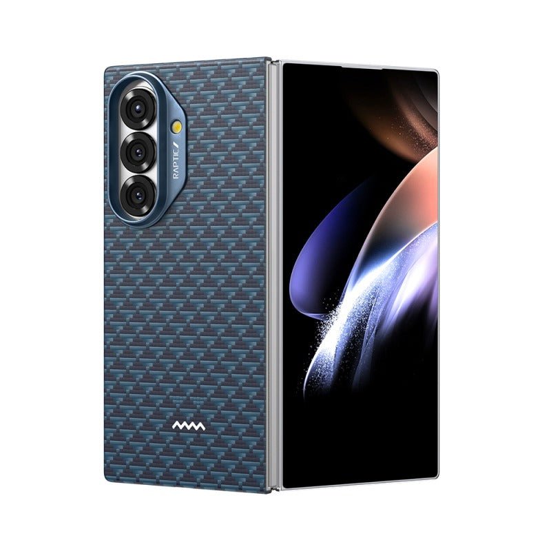 Galaxy Z Fold 7 Kılıf M - safe Şarj Özellikli Raptic Aramid Skin Origin Serisi Kapak - raptic