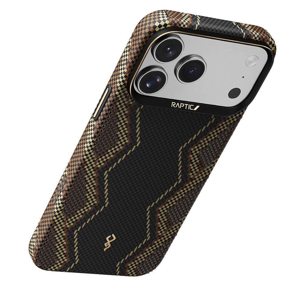 Apple iPhone 17 Pro Kılıf M-safe Şarj Özellikli Raptic Aramid Skin Scepter Serisi Kapak