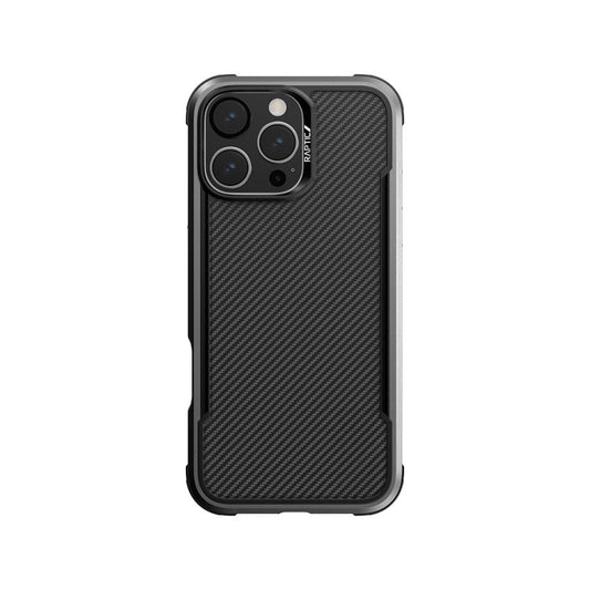Apple iPhone 16 Pro Max Kılıf M - safe Şarj Özellikli Airbagli Raptic Apex Serisi Karbon Fiber Tasarımlı Kapak - raptic