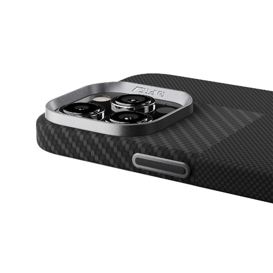 Apple iPhone 16 Pro Max Uyumlu Kılıf Magsafe Şarj Özellikli 600D Metal Kamera Çerçeveli Raptic Aramid Fiber Croxx Mondrian Serisi Kapak - raptic