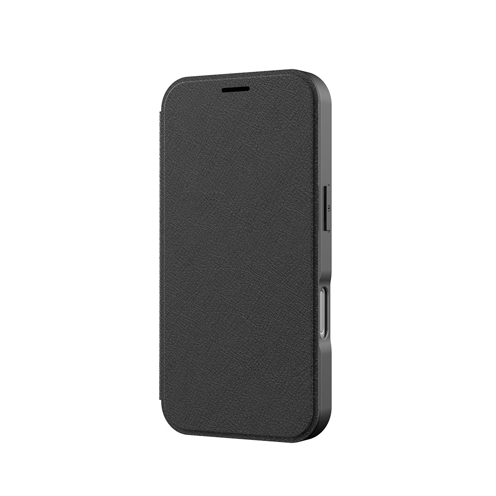 Apple iPhone 17 Air Kılıf M - Safe Şarj Özellikli Raptic Air Folio Şeffaf Kartlıklı Kapaklı Kılıf - raptic