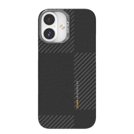 Apple iPhone 17 Kılıf M - safe Şarj Özellikli 600D Metal Kamera Çerçeveli Raptic Aramid Fiber Geotik Serisi Kapak - raptic