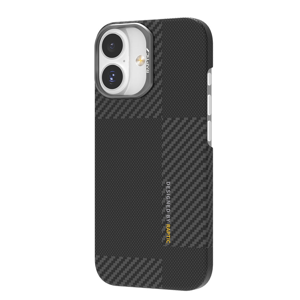 Apple iPhone 17 Kılıf M - safe Şarj Özellikli 600D Metal Kamera Çerçeveli Raptic Aramid Fiber Geotik Serisi Kapak - raptic