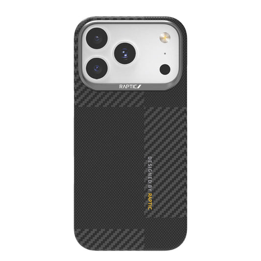 Apple iPhone 17 Pro Kılıf M - safe Şarj Özellikli 600D Metal Kamera Çerçeveli Raptic Aramid Fiber Geotik Serisi Kapak - raptic