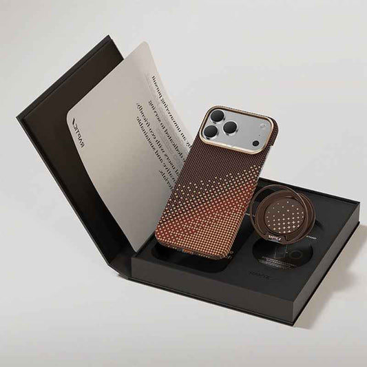 Apple iPhone 17 Pro Kılıf Raptic 2in1 Bundle Kit Aramid Skin Serenity Serisi Stand ve Kapak - raptic