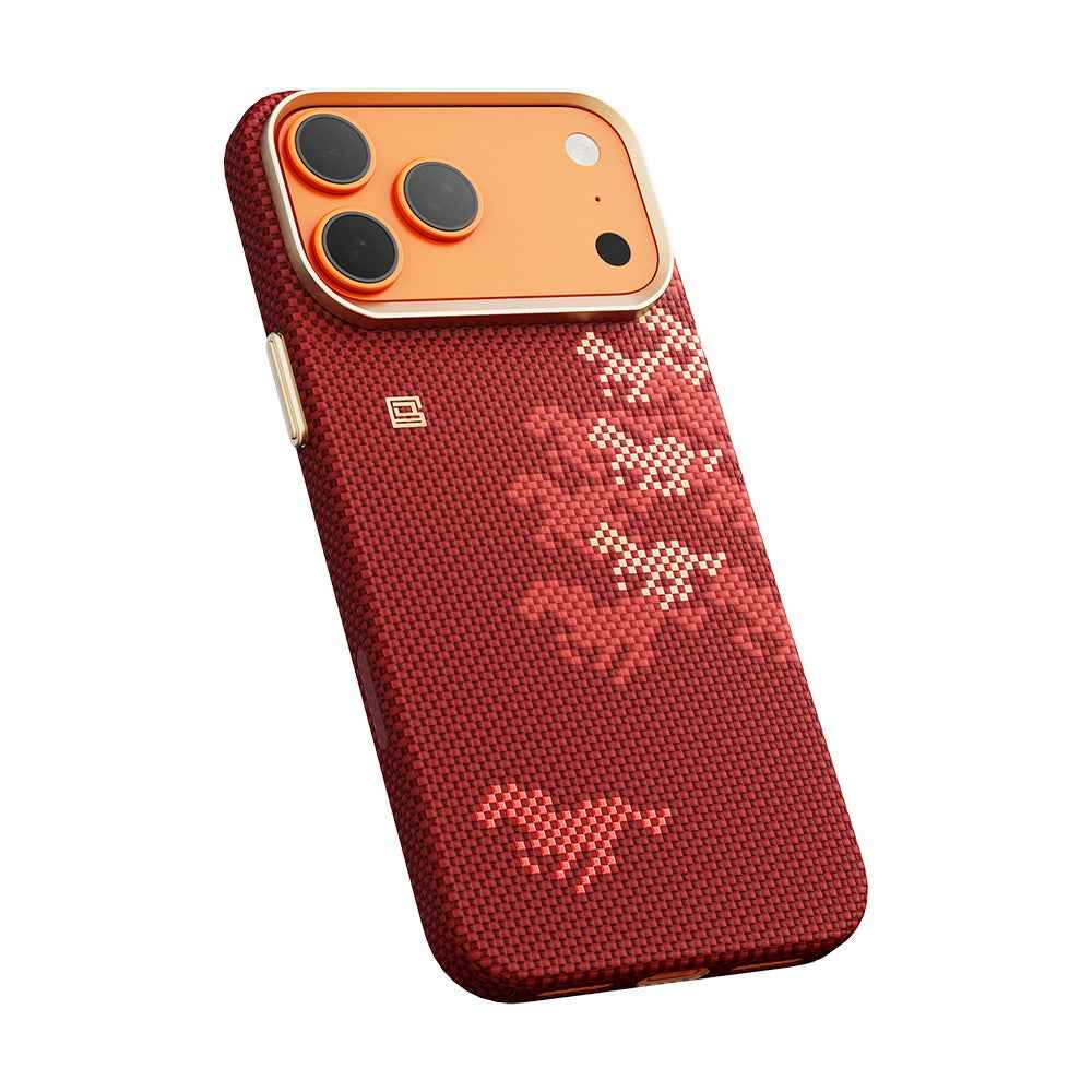 Apple iPhone 17 Pro Max Kılıf M - safe Şarj Özellikli Raptic Aramid Skin Chivalry Serisi Kapak - raptic