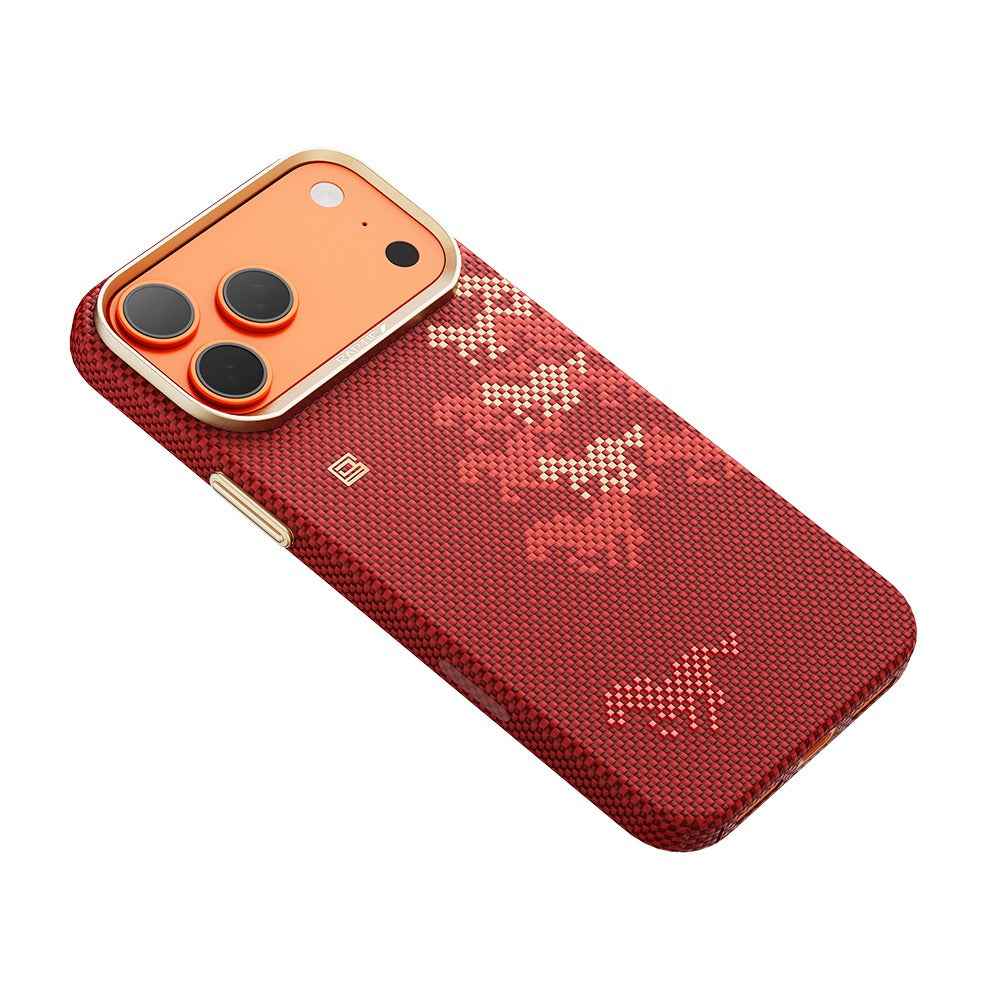 Apple iPhone 17 Pro Max Kılıf M - safe Şarj Özellikli Raptic Aramid Skin Chivalry Serisi Kapak - raptic