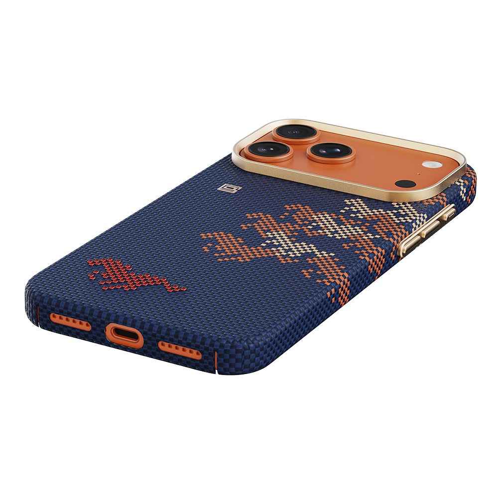 Apple iPhone 17 Pro Max Kılıf M - safe Şarj Özellikli Raptic Aramid Skin Chivalry Serisi Kapak - raptic