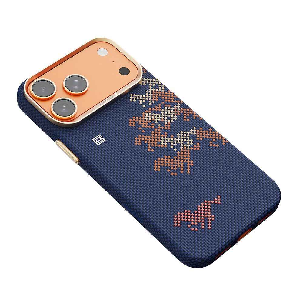 Apple iPhone 17 Pro Max Kılıf M - safe Şarj Özellikli Raptic Aramid Skin Chivalry Serisi Kapak - raptic
