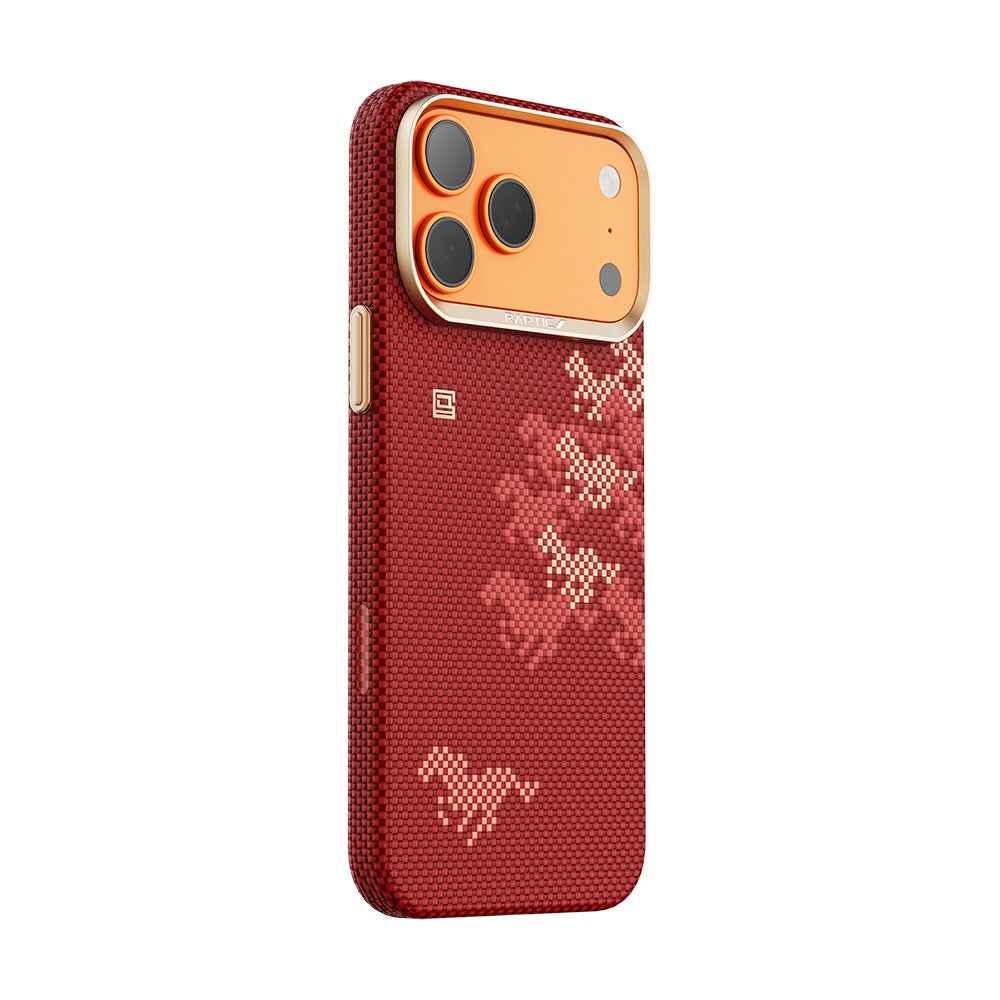 Apple iPhone 17 Pro Max Kılıf M - safe Şarj Özellikli Raptic Aramid Skin Chivalry Serisi Kapak - raptic