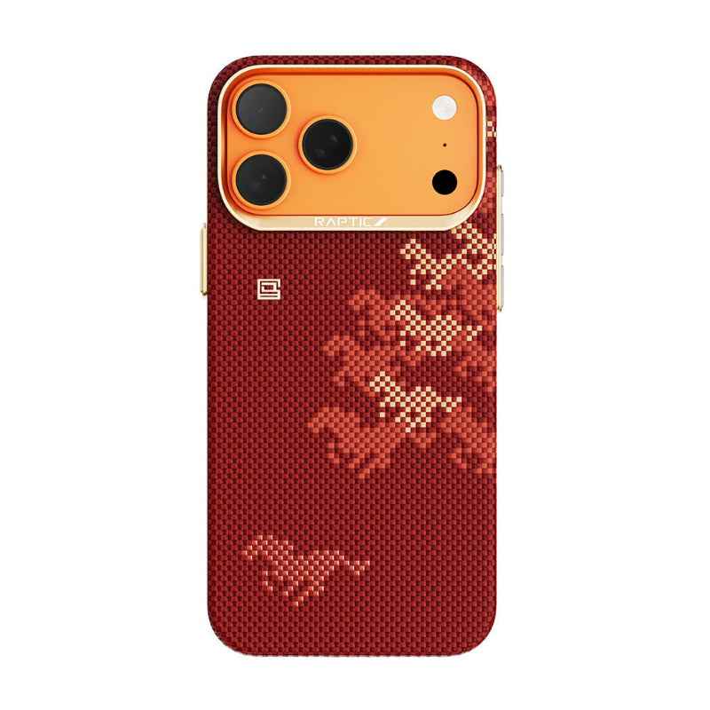 Apple iPhone 17 Pro Max Kılıf M - safe Şarj Özellikli Raptic Aramid Skin Chivalry Serisi Kapak - raptic