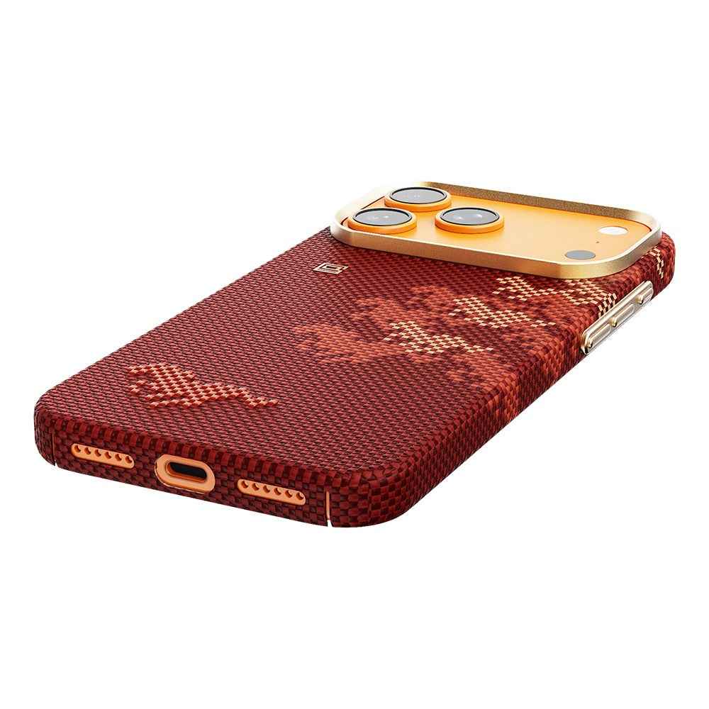 Apple iPhone 17 Pro Max Kılıf M - safe Şarj Özellikli Raptic Aramid Skin Chivalry Serisi Kapak - raptic
