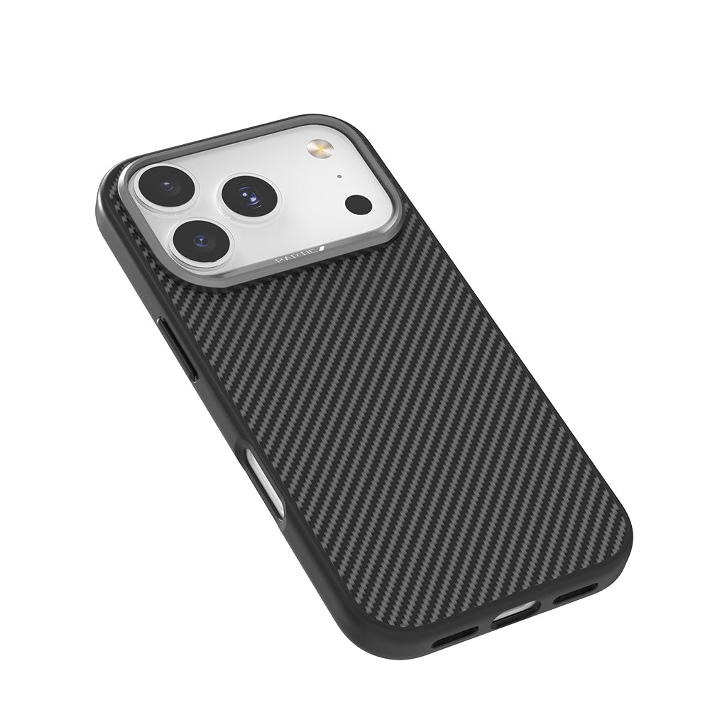 Apple iPhone 17 Pro Max Kılıf M - safe Şarj Özellikli 600D Metal Kamera Çerçeveli Raptic Aramid Fiber Serisi Kapak - raptic