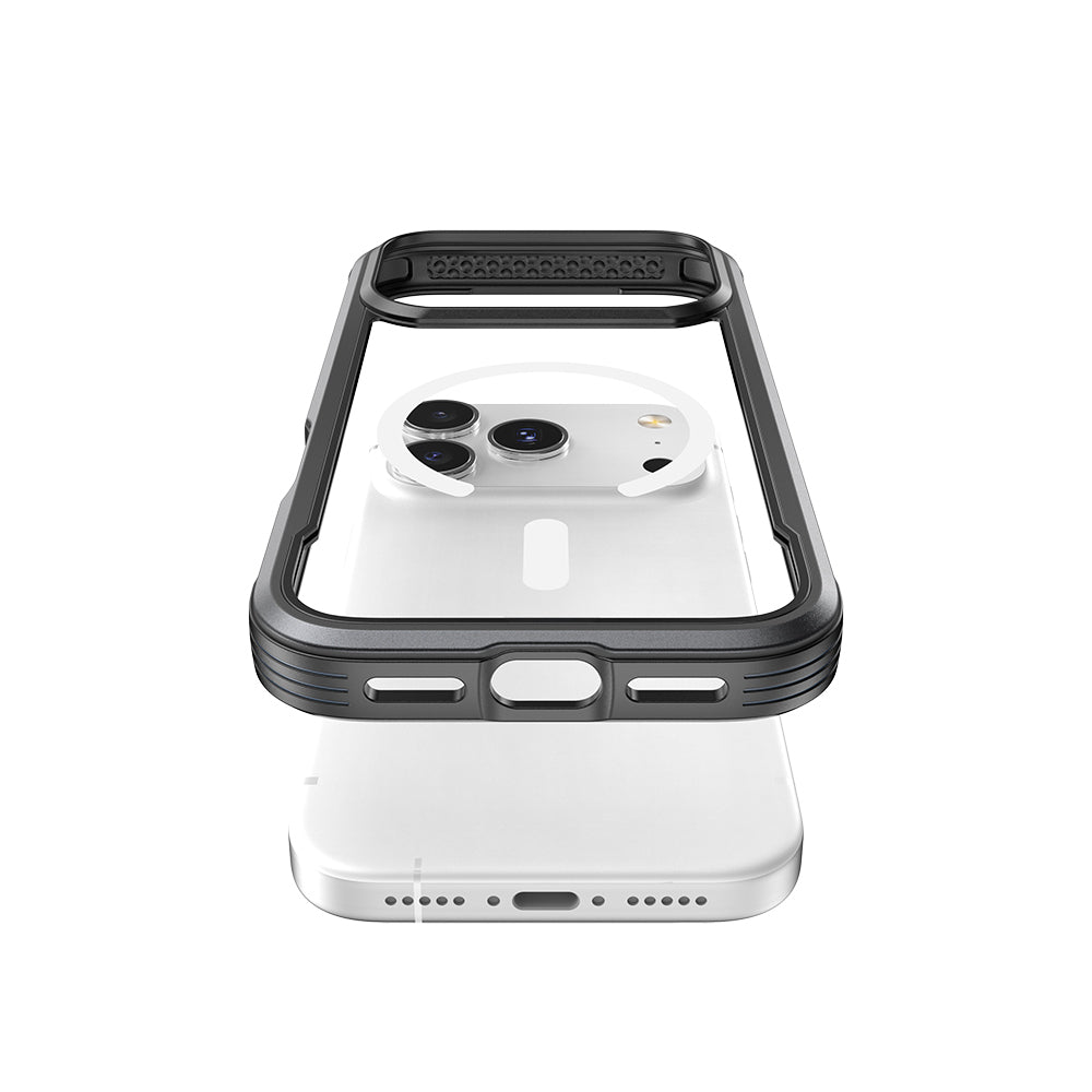 Apple iPhone 17 Pro Max Kılıf M - safe Şarj Özellikli Airbagli Raptic Shield Serisi Şeffaf Arka Yüzey Kapak - raptic