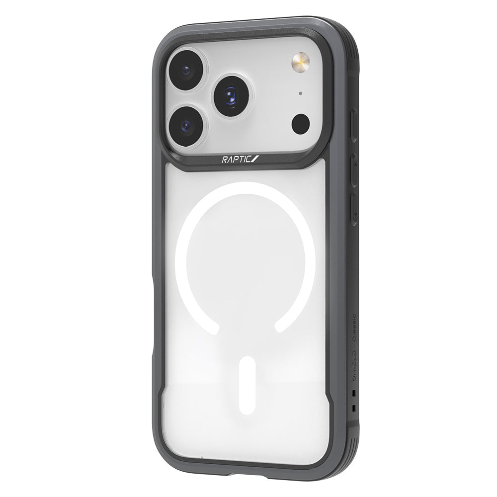 Apple iPhone 17 Pro Max Kılıf M - safe Şarj Özellikli Airbagli Raptic Shield Serisi Şeffaf Arka Yüzey Kapak - raptic
