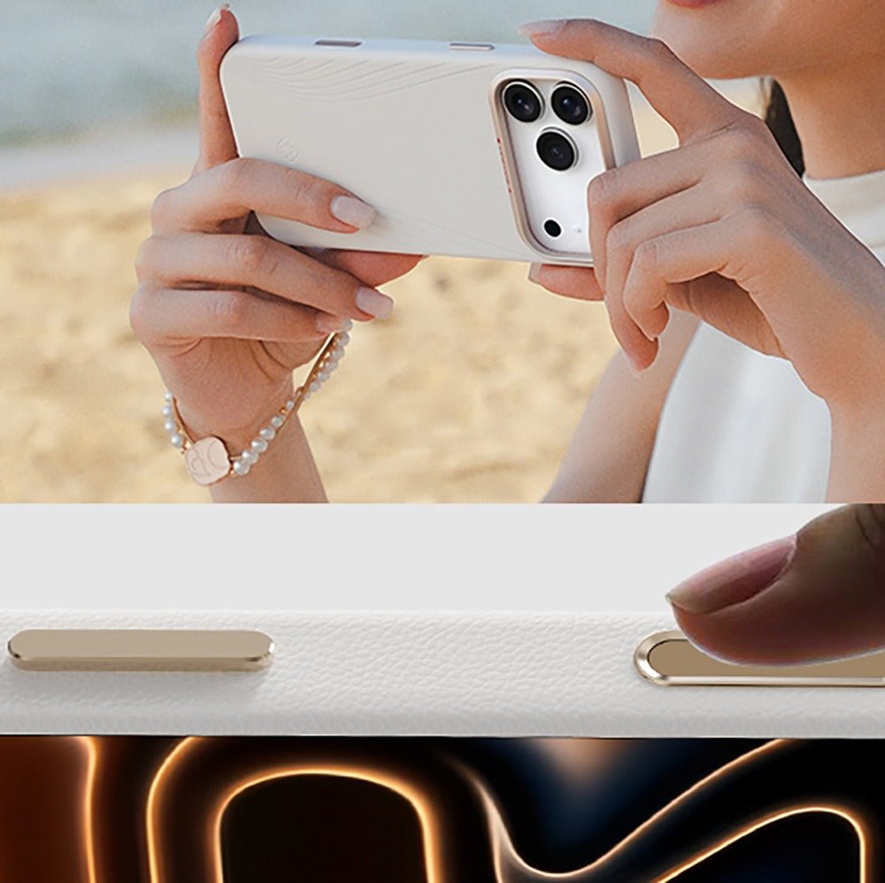 Apple iPhone 17 Pro Max Kılıf M - Safe Şarj Özellikli Çizgili Udemos Freedom Serisi Kapak - raptic
