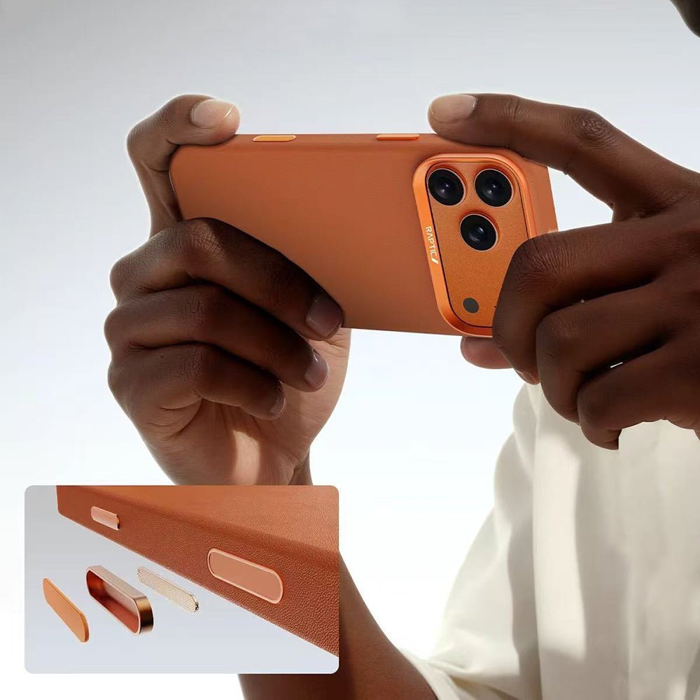 Apple iPhone 17 Pro Max Kılıf M - Safe Şarj Özellikli Polimerik Deri Raptic Urban Nano Kapak - raptic