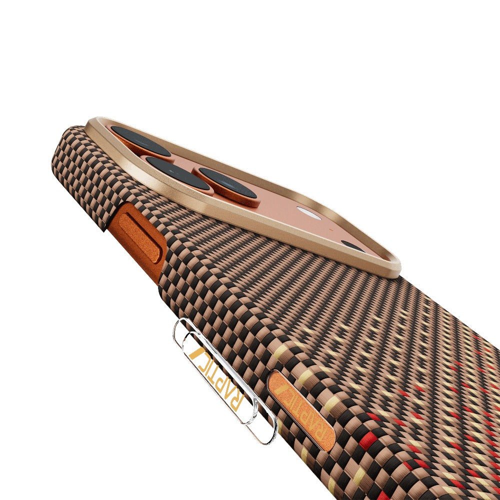 Apple iPhone 17 Pro Max Kılıf M - safe Şarj Özellikli Raptic Aramid Skin Serenity Serisi Kapak - raptic
