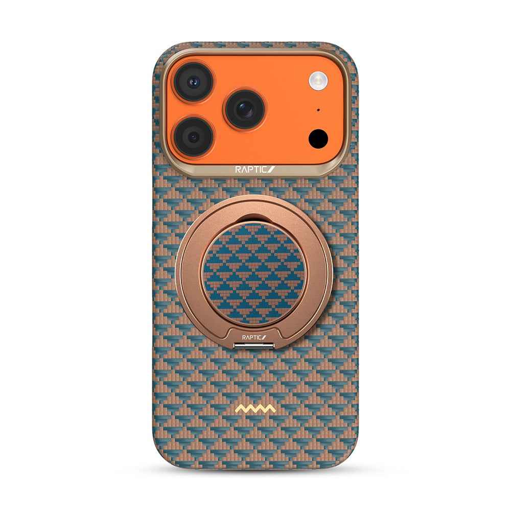 Apple iPhone 17 Pro Max Kılıf Raptic 2in1 Bundle Kit Aramid Skin Destiny Serisi Stand ve Kapak - raptic