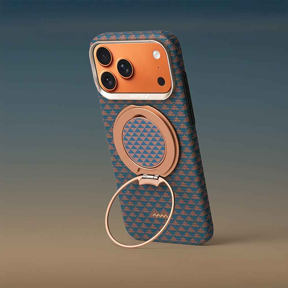 Apple iPhone 17 Pro Max Kılıf Raptic 2in1 Bundle Kit Aramid Skin Destiny Serisi Stand ve Kapak - raptic