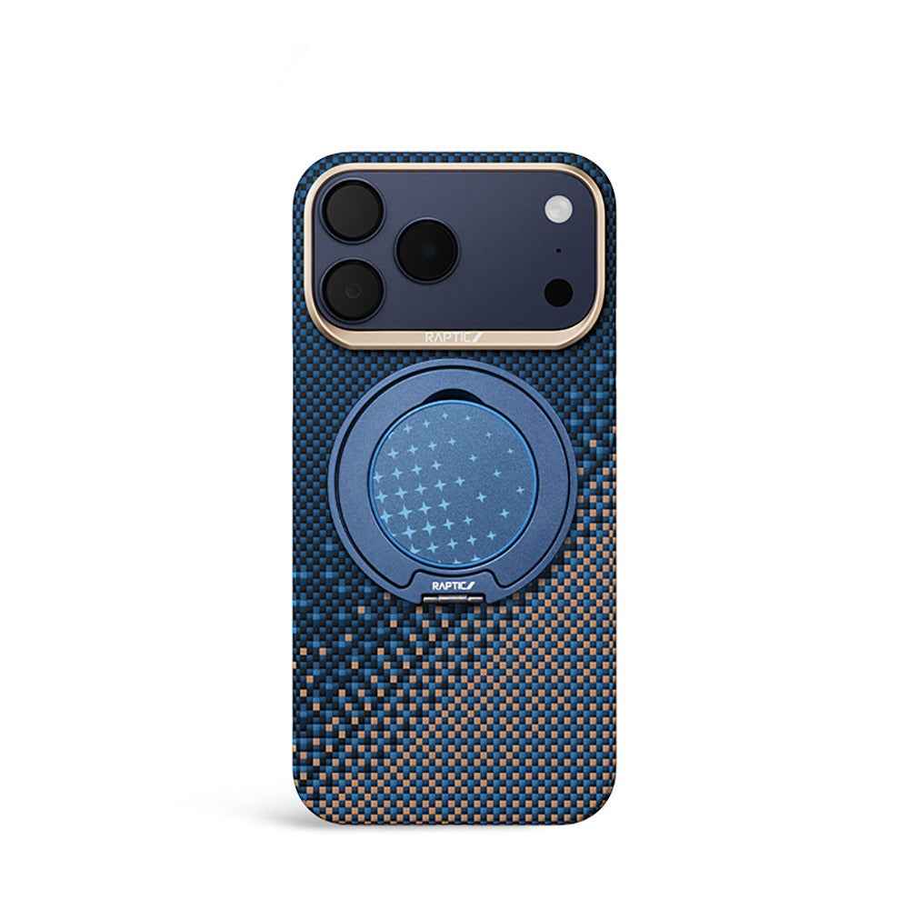 Apple iPhone 17 Pro Max Kılıf Raptic 2in1 Bundle Kit Aramid Skin Serenity Serisi Stand ve Kapak - raptic