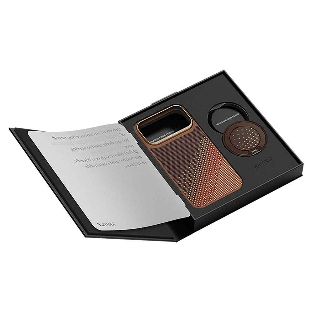 Apple iPhone 17 Pro Max Kılıf Raptic 2in1 Bundle Kit Aramid Skin Serenity Serisi Stand ve Kapak - raptic