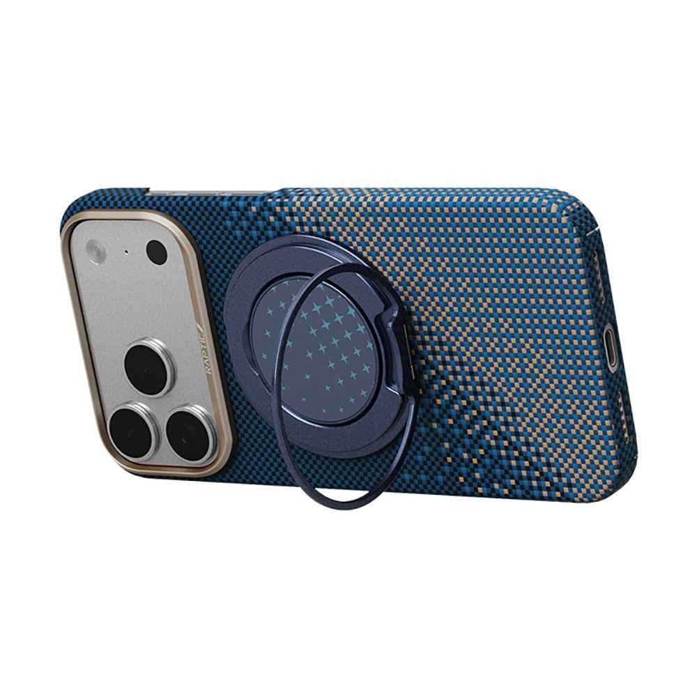 Apple iPhone 17 Pro Max Kılıf Raptic 2in1 Bundle Kit Aramid Skin Serenity Serisi Stand ve Kapak - raptic