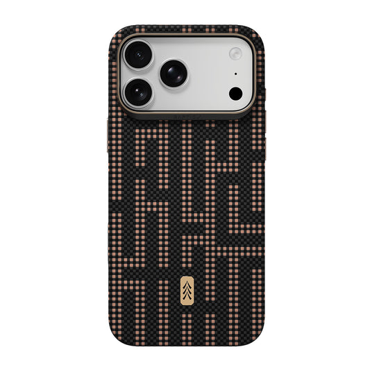 Raptic Apple iPhone 18 Pro Max Kılıf M-safe Şarj Özellikli Aramid Dual Ultra Grid Serisi Karbon Kapak