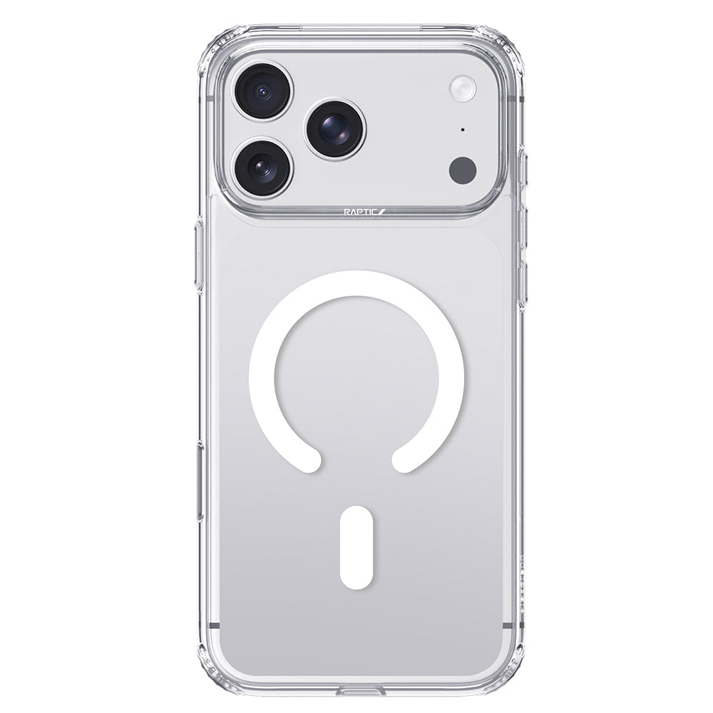 Apple iPhone 18 Pro Max Kılıf M-Safe Şarj Özellikli Raptic Air Clear Serisi Airbagli Şeffaf Kapak