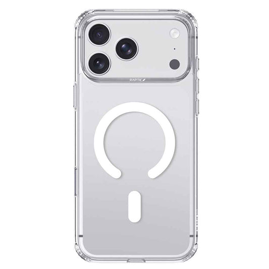 Apple iPhone 18 Pro Max Kılıf M-Safe Şarj Özellikli Raptic Air Clear Serisi Airbagli Şeffaf Kapak